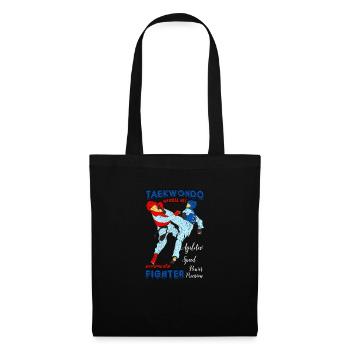 Taekwondo Martial Art - Stoffbeutel - Schwarz - Vorne