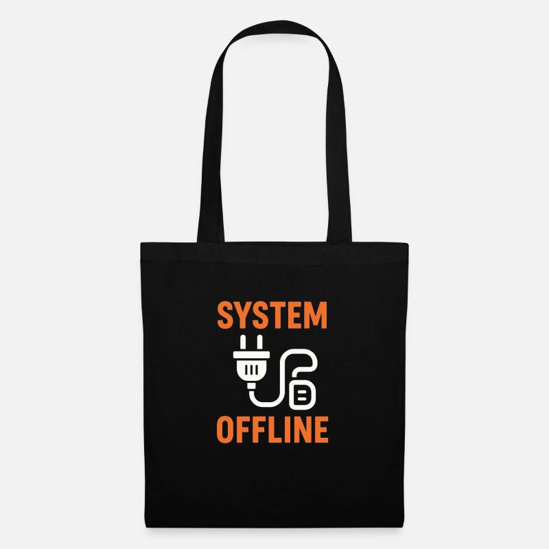 System Offline - Stoffbeutel - Schwarz
