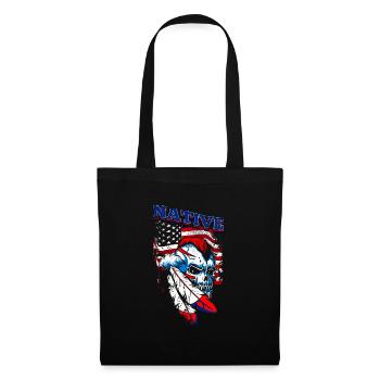 A creepy and beautiful skull design - Tote Bag - black - Front