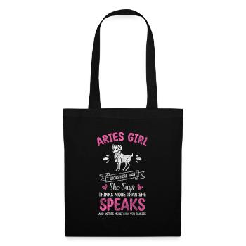 Bélier Superstition de naissance Minerva - Sac en tissu - noir - Devant