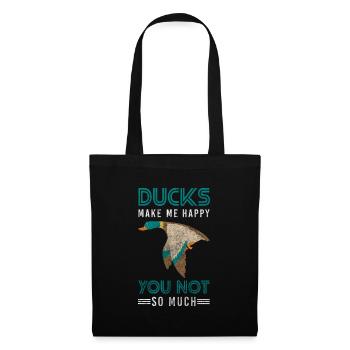 Duckling Rubber Duck Beak Bathing - Tote Bag - black - Front