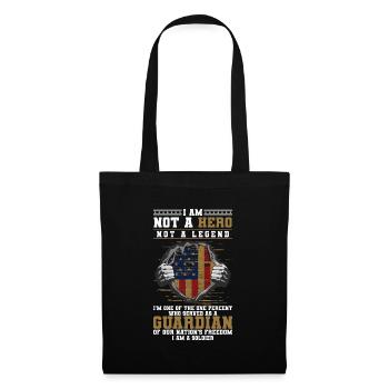 Armes frontalières militaires Infanterie - Sac en tissu - noir - Devant