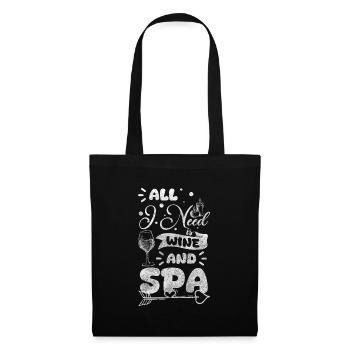 Spa Soins Personnels Beauté Saine - Sac en tissu - noir - Devant
