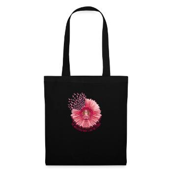 Fleur de cancer du sein - Sac en tissu - noir - Devant