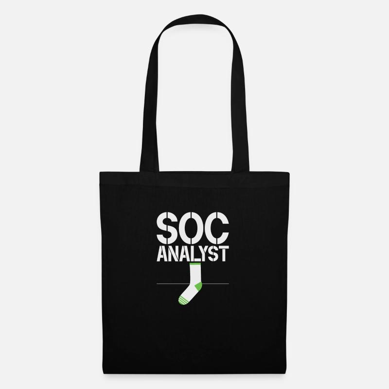 Cyber security hacker hacking - Tote Bag - black