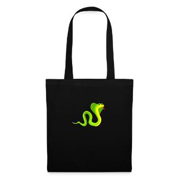 Serpent - Sac en tissu - noir - Devant