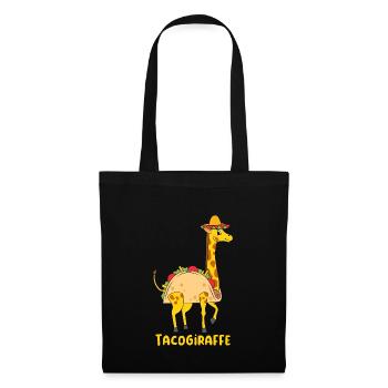 Mexican Food Fiesta Taco Tacogiraffe - Tote Bag - black - Front