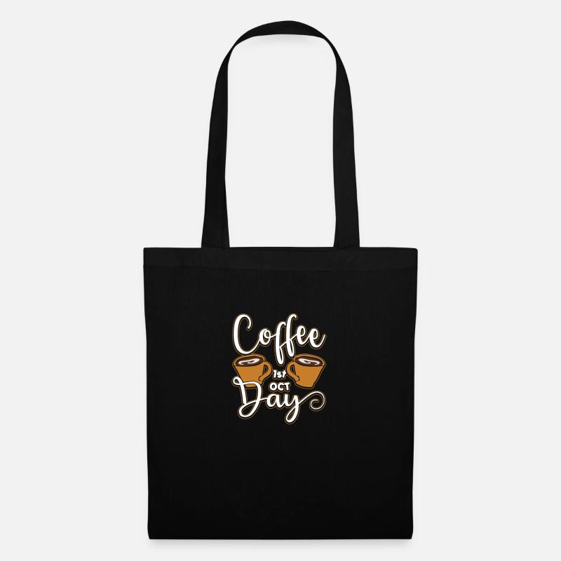 Kaffee-Tag - Stoffbeutel - Schwarz