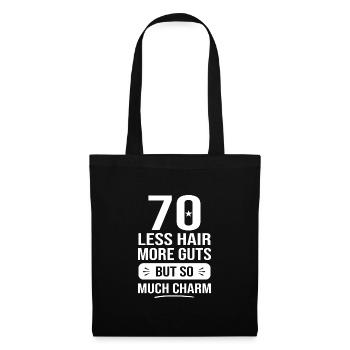 70 ans tellement de charme cadeau 70e anniversaire - Sac en tissu - noir - Devant