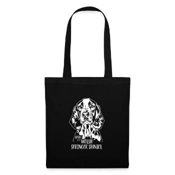 Aimé par un chien gallois Springer Spaniel Wilsigns - Sac en tissu - noir - Devant
