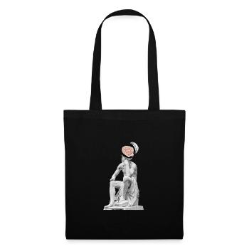 Pensées Sculpture - Sac en tissu - noir - Devant