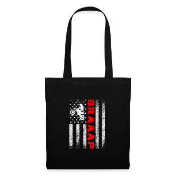 Braaap Graphic Dirt Biker Motorcycle Enduro Motocr - Stoffbeutel - Schwarz - Vorne