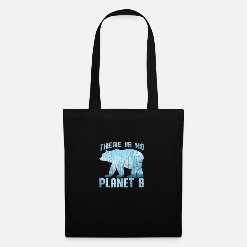 No Planet B - Stoffbeutel - Schwarz