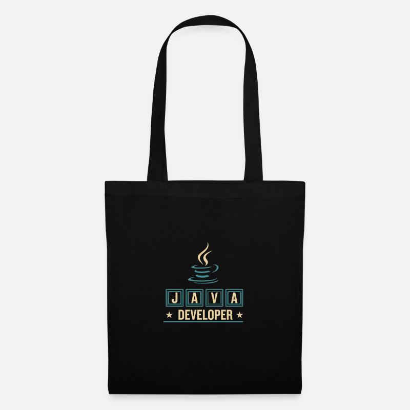 Café Java Developer Coffee - Sac en tissu - noir