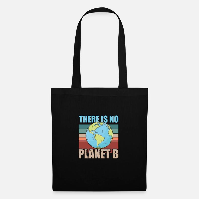 There is no Planet B - Stoffbeutel - Schwarz