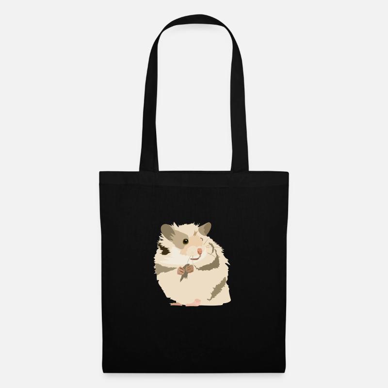 Hamster - Stoffbeutel - Schwarz