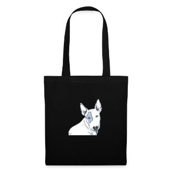 Bull Terrier - Sac en tissu - noir - Devant