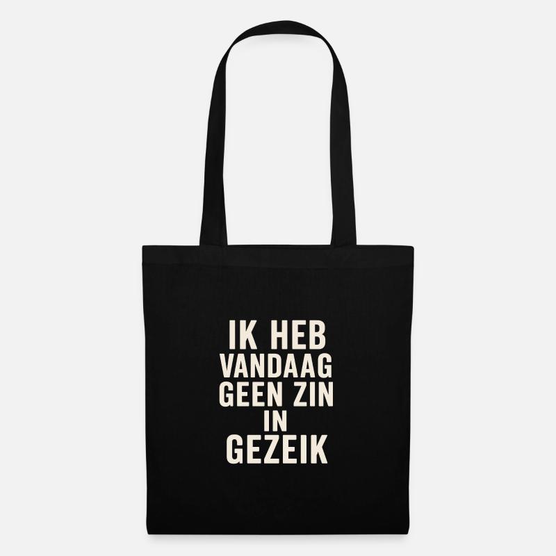 Don't feel like today - Tote Bag - black