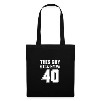 This Guy Is Officially 40 Years Old Celebrate 40th - Tote Bag - black - Front