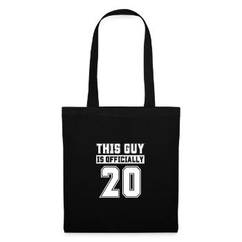 Ce gars a officiellement 20 ans Célébrez 20 - Sac en tissu - noir - Devant