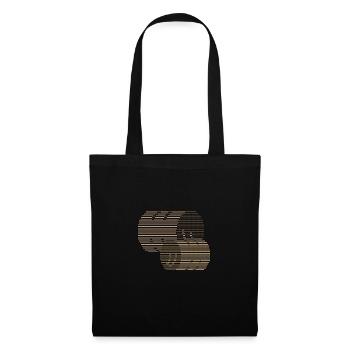 Une balle de foin à la ferme carerent ASCII - Sac en tissu - noir - Devant