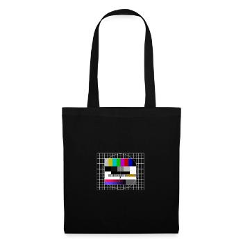 Image d’essai Rétro Vintage - Sac en tissu - noir - Devant