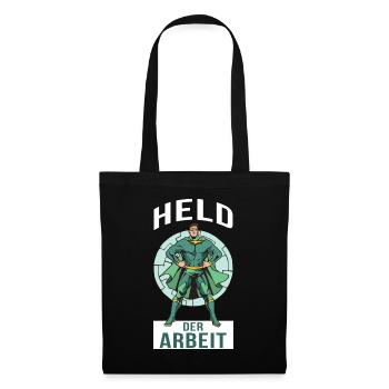 Super-héros de héros de travail - Sac en tissu - noir - Devant
