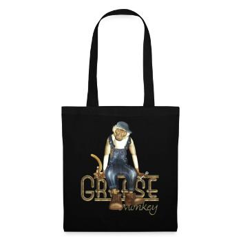 Funny Grease Monkey Mechanic - Tote Bag - black - Front