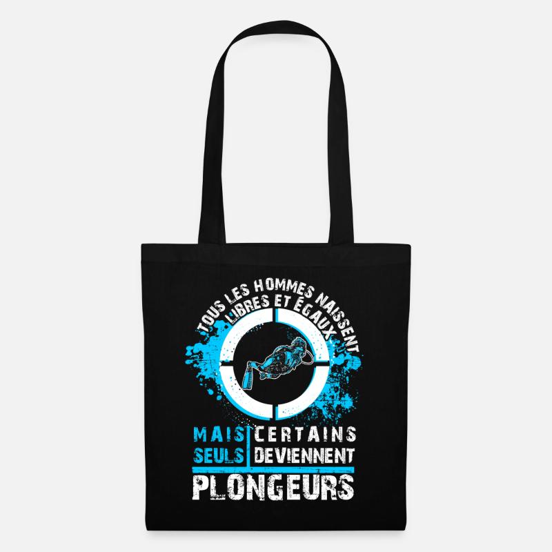 Plongeur libre - Sac en tissu - noir