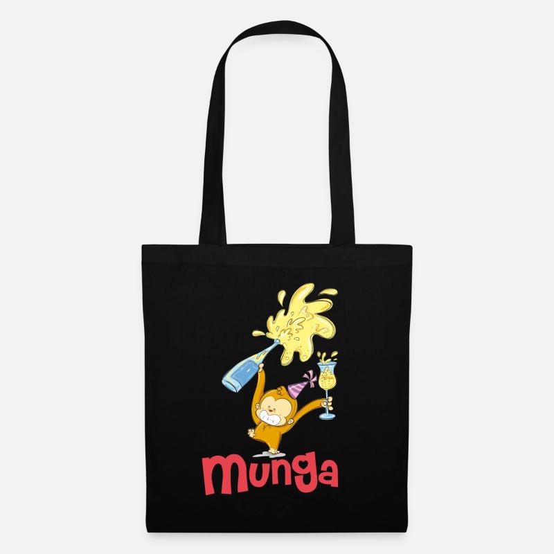 Munga Festa - Stoffbeutel - Schwarz