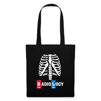 Radiologie Radiologe Geschenk - Stoffbeutel - Schwarz - Vorne