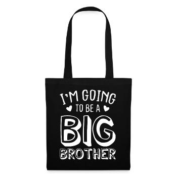 Je suis un vrai frère. - Sac en tissu - noir - Devant