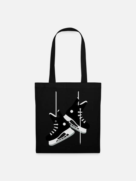 Eishockey-Schlittschuhe - Stoffbeutel - Schwarz