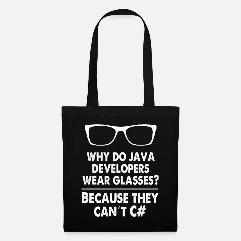 Developer Java - Stoffbeutel - Schwarz