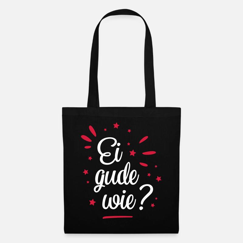 EI GUDE HOW? - Tote Bag - black
