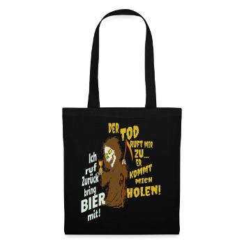 Funny grim reaper - Tote Bag - black - Front