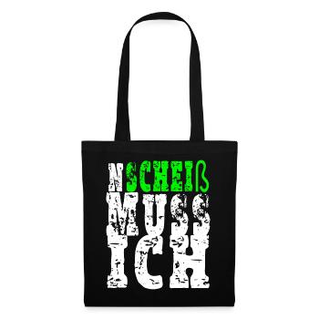 Je dois chier - Sac en tissu - noir - Devant