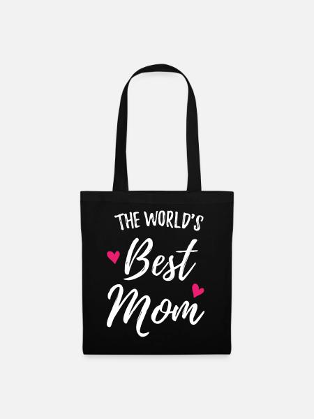 Die beste Mutter der Welt - Stoffbeutel - Schwarz