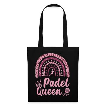 Padel Reine Arc-en-ciel Léopard Maman Padelista - Sac en tissu - noir - Devant