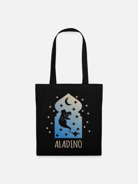 AlaDino (Dinosaurier-Wunderlampe-Edition) - Stoffbeutel - Schwarz