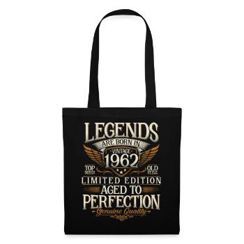 Né en 1962 Legends Cadeau d’anniversaire - Sac en tissu - noir - Devant