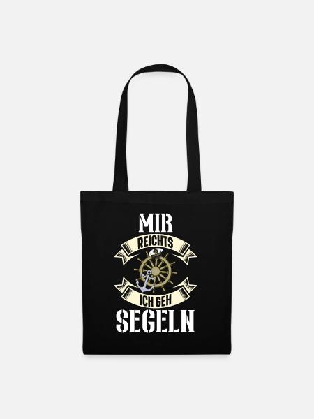 Segeln Segler Segelboot - Stoffbeutel - Schwarz