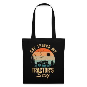 Tractor's Sexy Sunset Tee - Tote Bag - black - Front