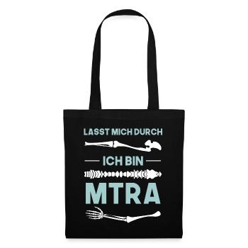 Lasst mich durch ich bin MTRA Radiologie - Stoffbeutel - Schwarz - Vorne