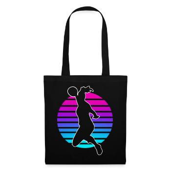 Handball Handball Joueur de handball féminin - Sac en tissu - noir - Devant