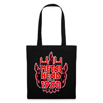 METALHEAD depuis 1980 - Sac en tissu - noir - Devant