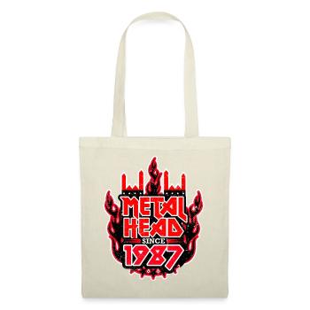 METALHEAD since 1987 - Stoffbeutel - Natur - Vorne