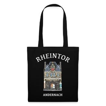 Kultiges Rheintor in Andernach - Stoffbeutel - Schwarz - Vorne