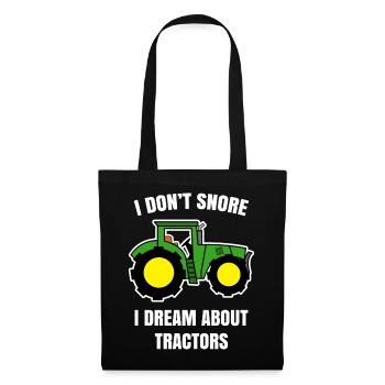 Tractor Commercial Vehicle Field Agriculture Statement - Tote Bag - black - Front