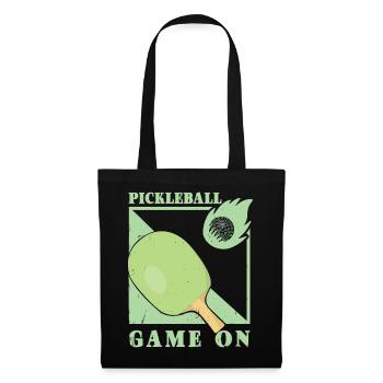 Pickleball Spieler - Stoffbeutel - Schwarz - Vorne